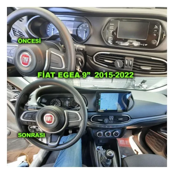 Navmina Fiat Egea 2015-2022 Uyumlu 9 İnç 2+32 Gb Multimedya