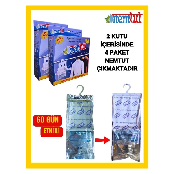 Nemtut Nem Tutucu Rutubet Giderici Korozyon Önleyici (2 KUTU/4 PAKET)