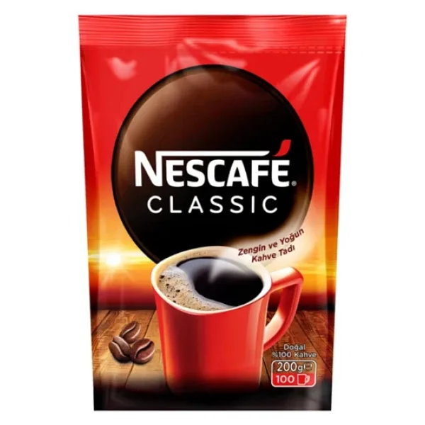 Nescafe Classic Granül Kahve 200 gr Eko Paket