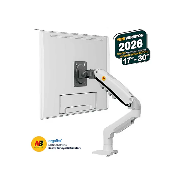 North Bayou 17-30'' Tek Kol Amortisörlü Stand Lcd-Led Monitör Tutucu Askı Aparatı F80