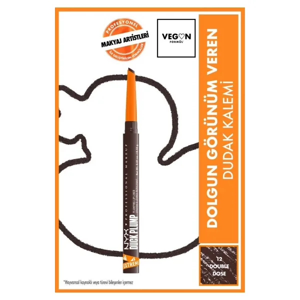 Nyx Professional Makeup Duck Plump Dolgun Görünüm Veren 12 Double Dose Dudak Kalemi