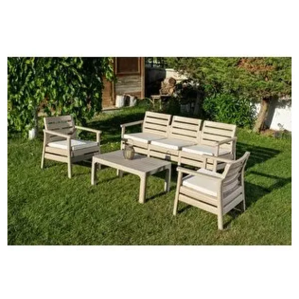 Omnipazar Sy-2493 Solemare 3'lü Bahçe Oturma Grubu Koltuk Takımı Çok Renkli
