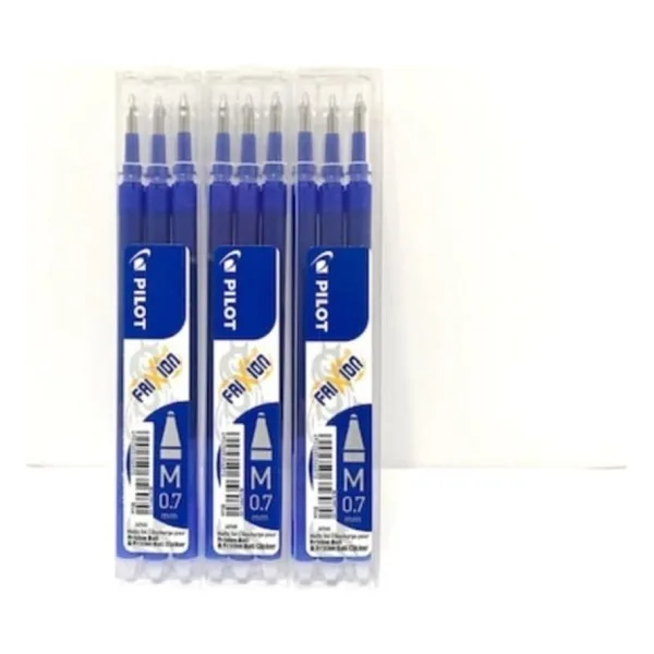 Pilot Frixion Silinebilir Roller Uçlu Kalem Yedeği 3'lü Mavi 3 Paket