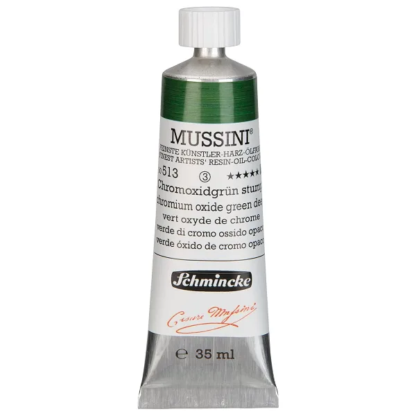 Schmincke Mussini 35 ml 513 Chromium Oxide Green Deep Yağlı Boya