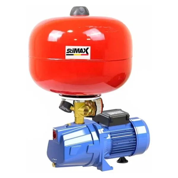 Stilmax Bakır Sargı STL10T 24LT Tanklı Santrifüj Otomatik Hidrofor 4 Daire Paket Hidrofor Pompa Seti 1 Hp