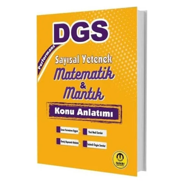 Tasarı Yayınları Dgs Performans Sayısal Yetenek Matematik Mantık Konu Anlatımı