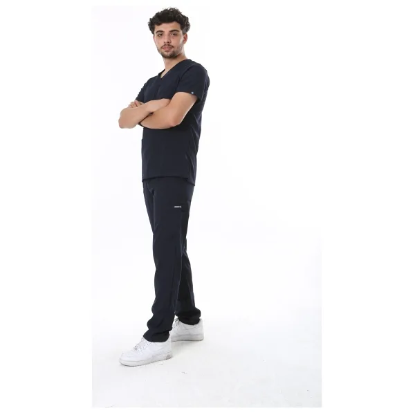 Tbuniform Lacivert Likralı Üniforma - 2XL