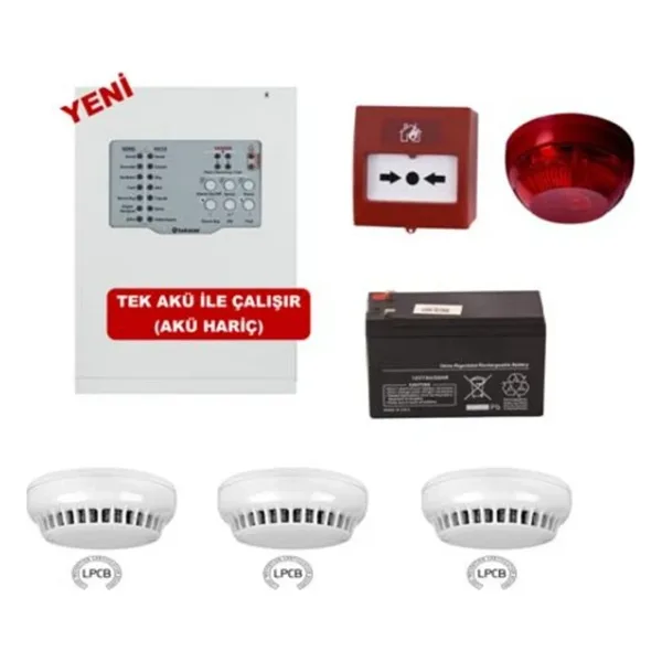 Teknim Yangın Alarm Sistemi Seti 3'lü