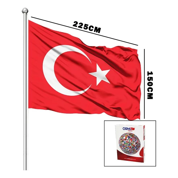 Türk Bayrağı Alpaka Kumaş 150X225CM (5224)