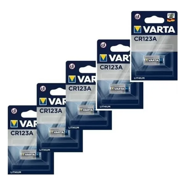 Varta CR123A 3V 5'li Lityum Pil