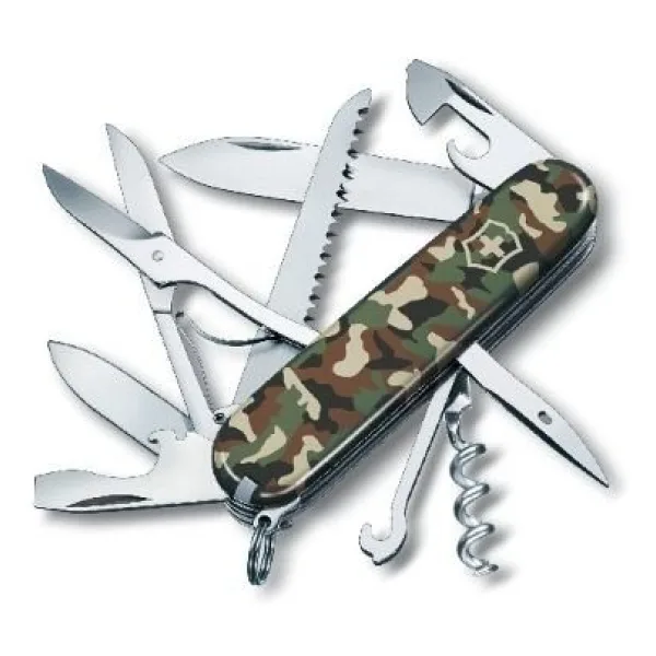 Victorinox Climber 1.3703.94 Yeşil Kamuflaj 14 Fonksiyonlu Çok Amaçlı Çakı