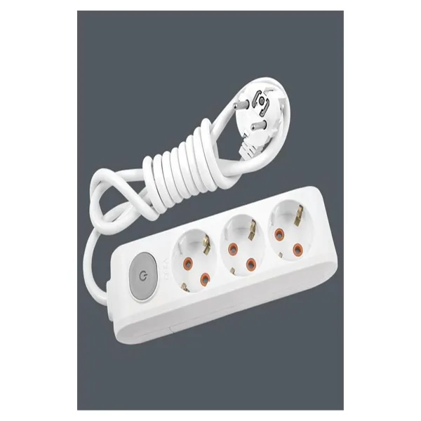 Viko Multi-let Topraklı Anahtarlı 3 m 3'lü Priz