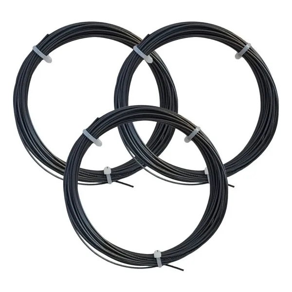 Wilson 3 Adet Revolve Spin 1,25 Mm. Kordaj 12 Metre Siyah