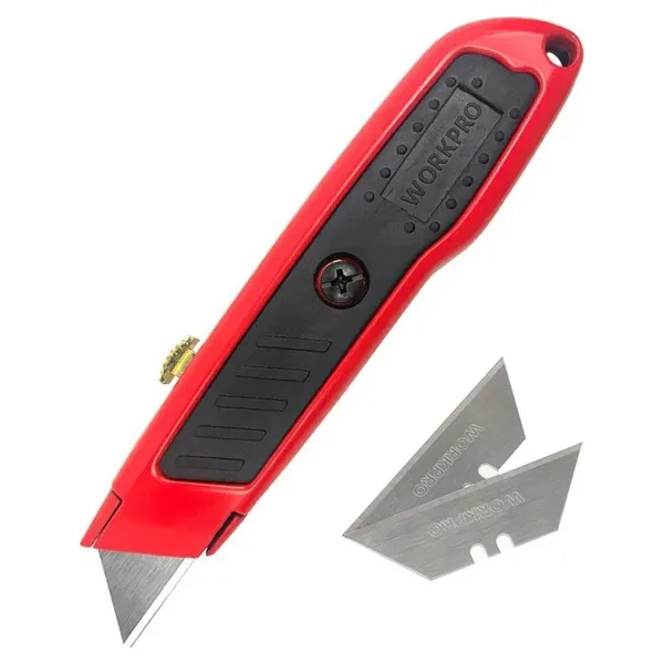 Workpro WP213005 Alüminyum Rötuş Maket Bıçağı + 3 Adet Yedek Bıçak