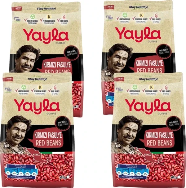 Yayla Gurme Kırmızı Fasulye 500 gr x4