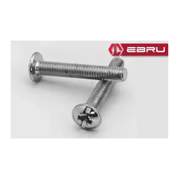 Yuvarlak Yıldız Başlı Rysb Kulp Vidası, Civata M4x40 - 500 Adet