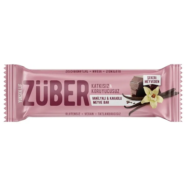 Züber Vanilyalı & Kakaolu Meyveli Bar 40 gr