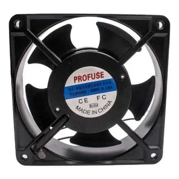 120x120x38mm 220V 0.14A Metal Fan 2 Kablolu