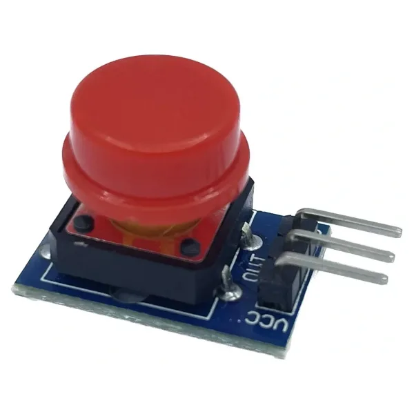 12x12mm Push Buton Switch Modül Kırmızı Kapak 1 Adet