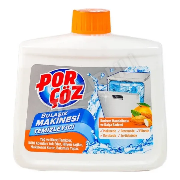 3 Adet Porçöz Bulaşık Makinesi Temizleyici 250 ml Bodrum Mandalina Datça Bademi