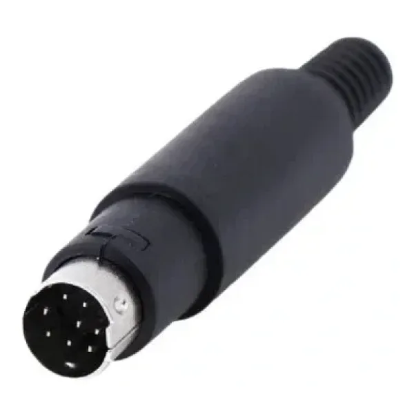8 Pin Erkek Mini DIN Konnektör