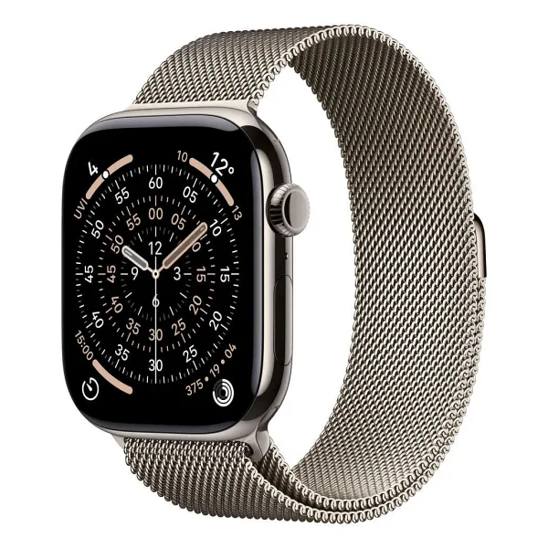 Apple Watch Series 11 GPS + Cellular 46mm Natürel Titanyum Kasa ve Natürel Milano Loop Akıllı Saat