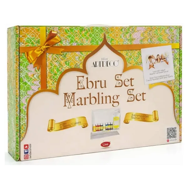 Artdeco Ebru Başlangıç Seti (a4 Tekneli) 8x30ml