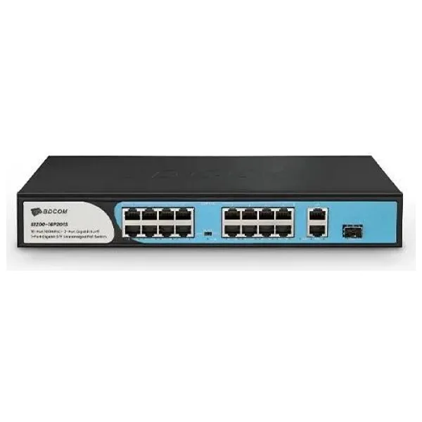 Bdcom S1200-16P2G1S 16 Port PoE 180W Switch