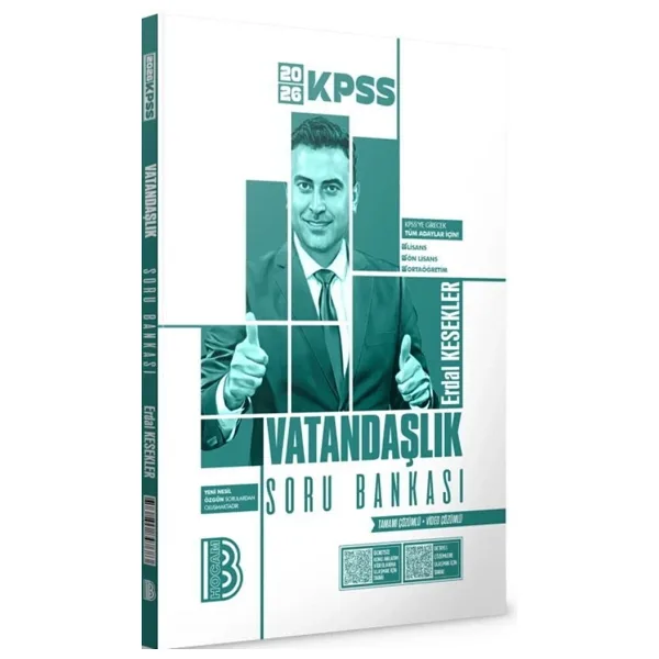 Benim Hocam Yayınları 2026 KPSS Vatandaşlık Tamamı Video Çözümlü Soru Bankası