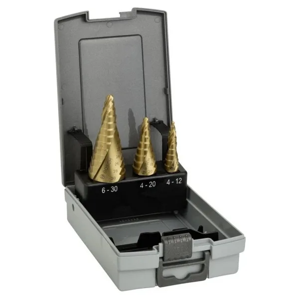 Bosch 2608587432 HSS-TİN Kademeli 3'lü Matkap Ucu Seti