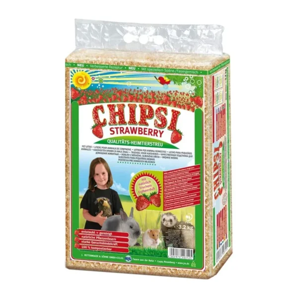 Chipsi Çilekli 60 lt Kemirgen Talaşı