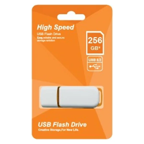 Elba 256GB Plastik Beyaz-Turuncu 3.2 USB Flash Bellek