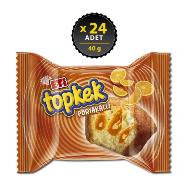 Eti Topkek Portakallı Kek 40 gr 24'lü