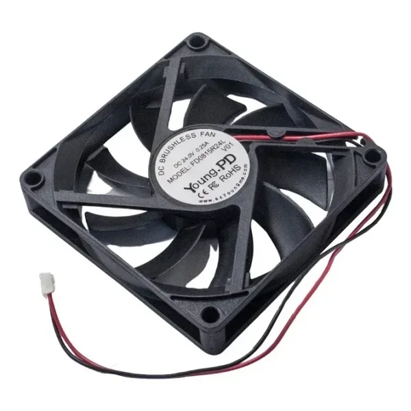 FD0815R24L 80x80x15mm 24V 0.25A Fan - 2 Kablolu