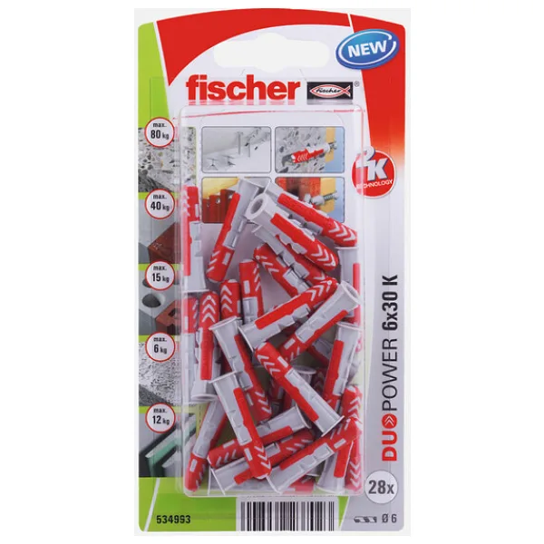 Fischer Duopower 6x30 K NV(28) Dübel