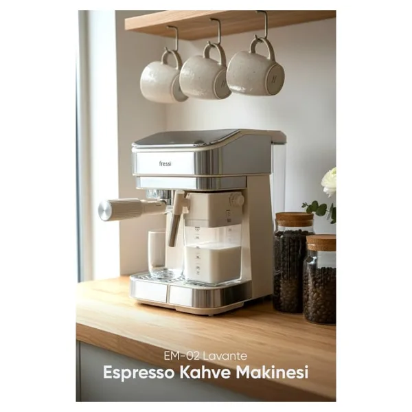 Fressi EM-02 Yarı Otomatik Espresso Makinesi