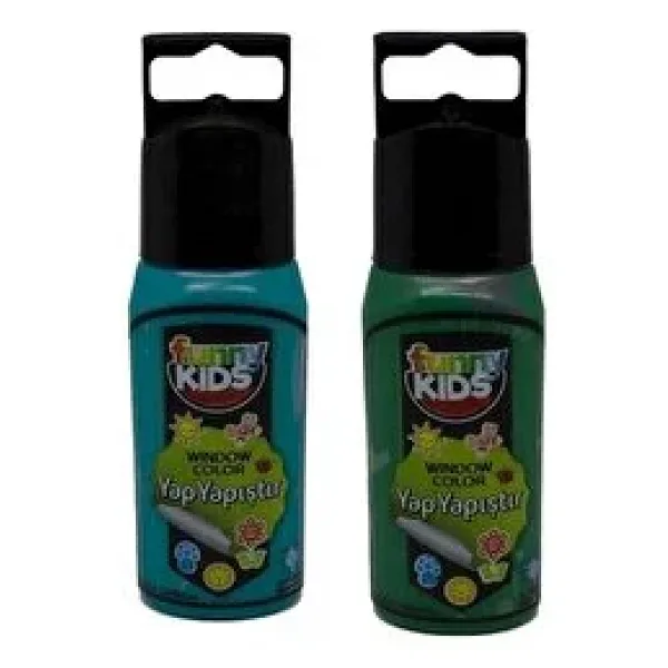 Funny Kids Yap Yapistir Set Turkuaz Yesil 60Cc