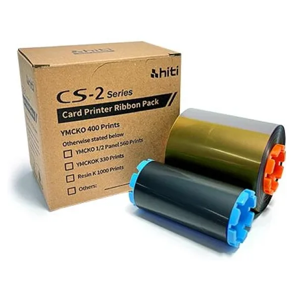 Hiti CS-2 Ribon YMCKO 400 Baskı Renkli Ribon+Çip