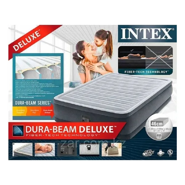 Intex 64428 Dura-Beam Deluxe Fiber-Tech Çift Kişilik Şişme Yatak