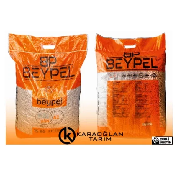karaoğlan tarım Beypel Çam Peleti A1 Kalite Pelet Pelet Sobası Yakıtı %100 Doğal 15 Kg