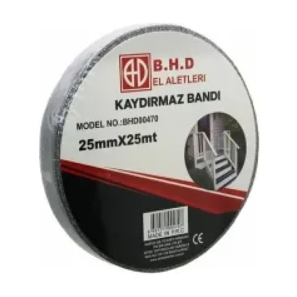 Kaydırmaz Siyah Bant 25 mm X 25 mt