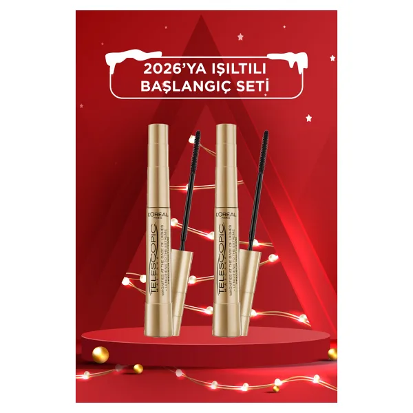 L'Oreal Paris Telescopic 2 Adet Siyah Maskara