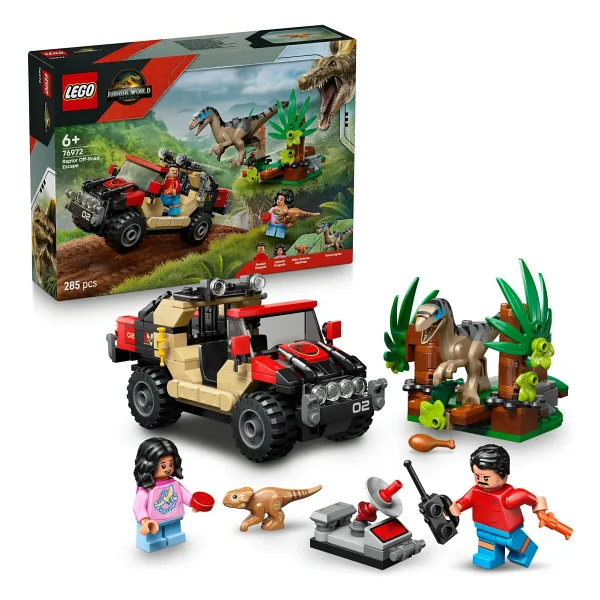 Lego 76972 Jurassic World Raptor Arazi Kaçışı