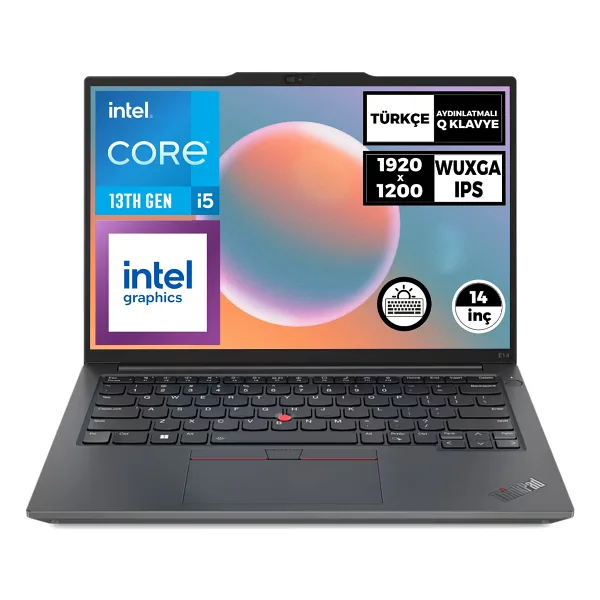 Lenovo ThinkPad E14 Gen 5 21JK0005TX i5-1335U 16 GB 512 GB SSD Iris Xe Graphics 14" WUXGA Notebook