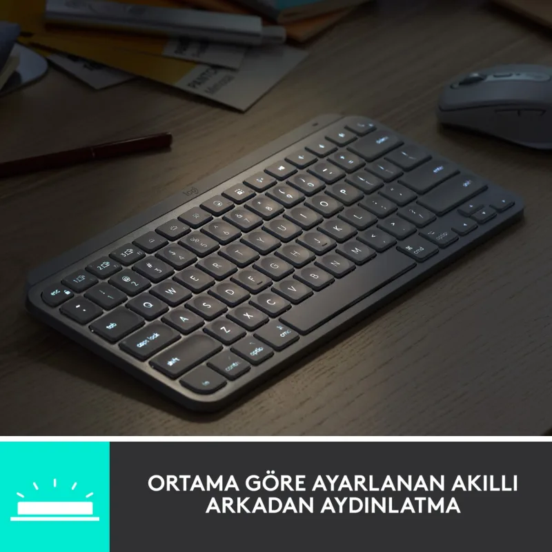 Logitech Mx Keys Mini 920-010504 Tkl Q Kablosuz Klavye - Görsel 4