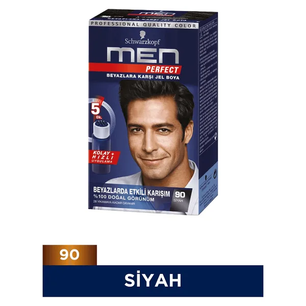 Men Perfect 90 Siyah Erkek Saç Boyası