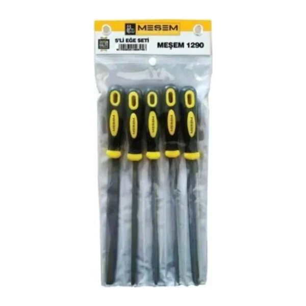 Meşem Eğe Seti 5'li - 8x200mm Yüksek Kalite Eğe