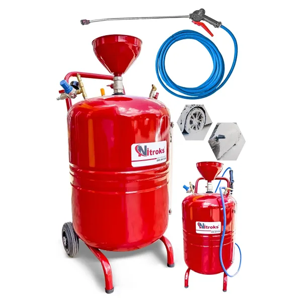 Nitroks Profesyonel Oto Yıkamacılara Özel 100 Lt Model Köpük Püskürtme Tankı Kırmızı