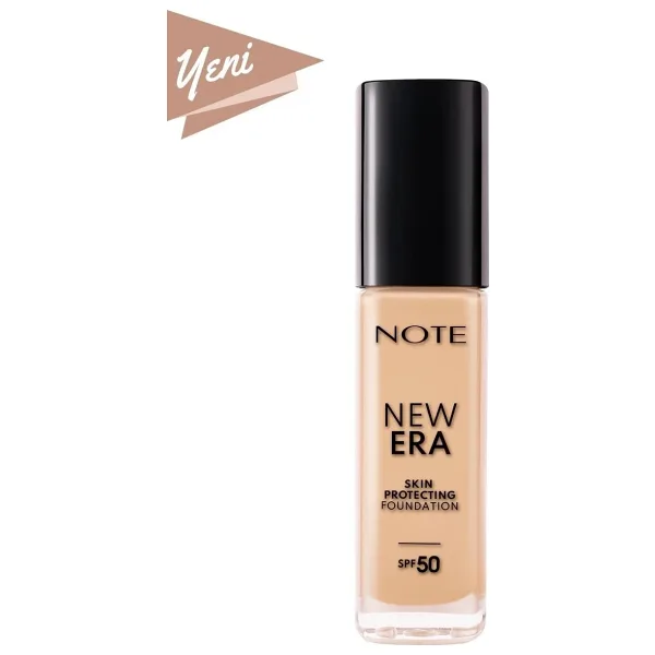 Note New Era Skin Protecting Hyaluronik Asitli SPF 50 120 Natural Beige 30 ml Likit Fondöten