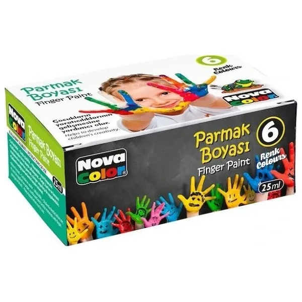 Nova Color 6 Renk Parmak Boyası
